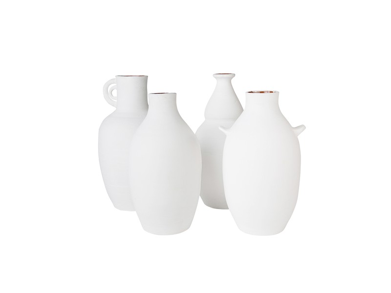 Vases ceramic white h35 cm - without 2 ears - 