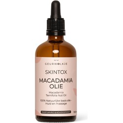 Geurwolkje® Skintox - Macadamia olie 100% natuurlijke basisolie 100 ml