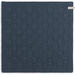 Knit Factory Gebreide Keukendoek - Keukenhanddoek Uni - Granit - 50x50 cm