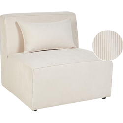 LEMVIG - Fauteuil - Lichtbeige - Corduroy