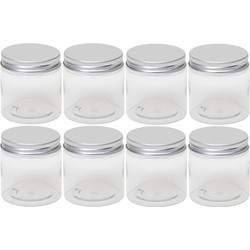 8x Mini weckpotje/inmaakpotje 100 ml van kunststof - Weckpotten