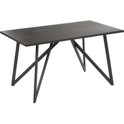 ANNIKA - Eettafel - Zwart - MDF