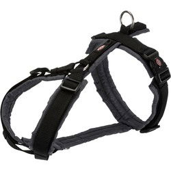 TRIXIE HONDENTUIG PREMIUM TREKKING ZWART / GRIJS 62-74X2,5 CM