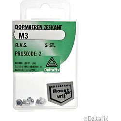 Dopmoer m3 rvs 5st