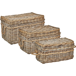 Beliani GERASA - Mand-Natuurlijk-Rotan