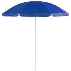 Strand/tuin parasol verstelbaar - blauw - nylon - 200 cm - Parasols