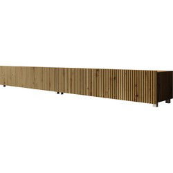 Meubella - TV-Meubel Kenderes - Eiken - 300 cm