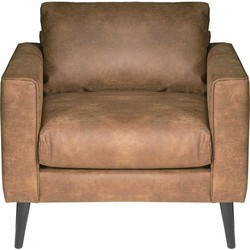 Fauteuil - Aster - lederlook Dalton cognac 03