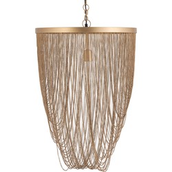 PTMD Hanglamp Nishan - 50x50x70 cm - Ijzer - Goud