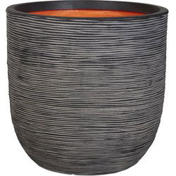 Capi Jardiniere Nature Rib 54x52 cm antraciet KOFZ935 424244