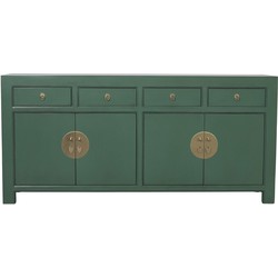 Fine Asianliving Chinese Dressoir Pine Green B180xD40xH85cm