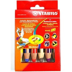 Stabilo STABILO woody 3 in 1 - multitalent potlood - etui met 6 kleuren