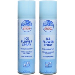 2x stuks sneeuwvlokkenspray 150 ml ECO - Decoratiesneeuw