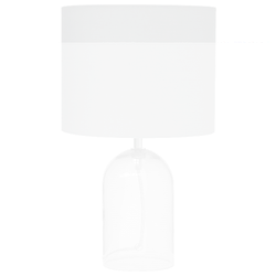 Beliani DEVOLL - Tafellamp-Grijs-Glas