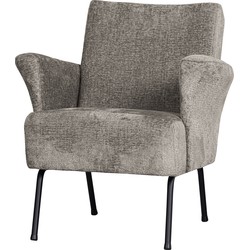 BePureHome Muse Fauteuil - Polyester - Taupe - 77x73x70