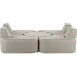 Beliani FABRO - Loungeset-Grijs-Polyester