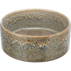 TRIXIE VOERBAK / DRINKBAK KERAMIEK BRUIN 16X16 CM 900 ML