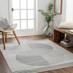 Modern Scandinavisch Tapijt ENSO2 - Beige/Grijs - 200x275 cm