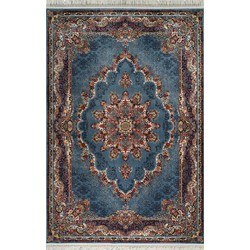 Isfahan Oosters Vloerkleed Nain - Laagpolig - Klassiek Vintage Tapijt - Blauw / Multi- 200x300 CM