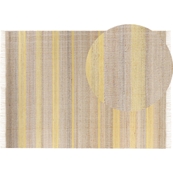 Beliani TALPUR - Gevlochten-Beige-Jute