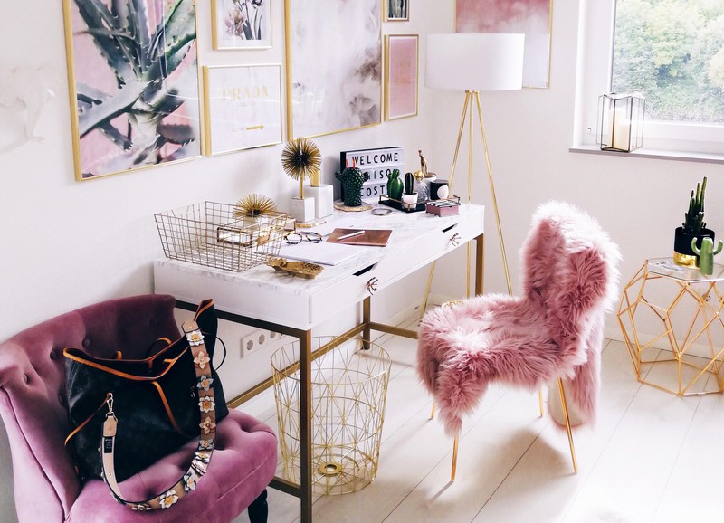 Shop the look: glamorous kantoor