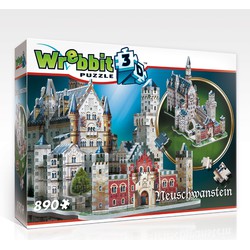 Wrebbit Wrebbit 3D Puzzel - Neuschwanstein - 890 stukjes