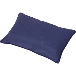 4 stuks! Pillow 60x40 blue piping Panama safier blue - Madison