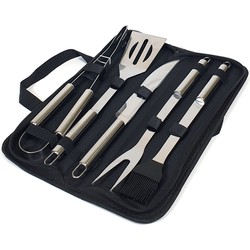 Krumble BBQ set 5-delig in opbergtas RVS