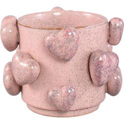 PTMD Bloempot Valentin - 19x19x14 cm - Keramiek - Roze