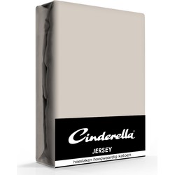 Cinderella Jersey Hoeslaken Taupe-140 x 200 cm