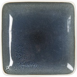 Clayre & Eef Dinerbord  Ø 27 cm Blauw Keramiek Eetbord