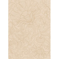 ESTAhome fotobehang bloemen beige - 2 x 2.79 m - 159411