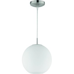 Moderne Hanglamp  Moon - Metaal - Grijs