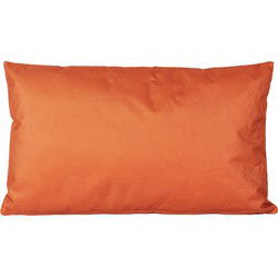 Anna's collection Buiten of tuin sier kussens - oranje - 30 x 50 cm - binnen/buiten - Sierkussens