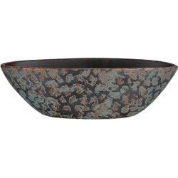 Mica Decorations clemente bloempot ovaal koper maat in cm: 48x19x15