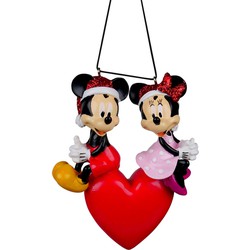 Ornament plastic mickey verliefd l12cm