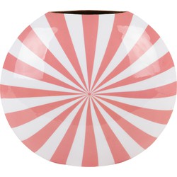 Present Time - Vaas Candy Swirl Large - Flamingo pink & white