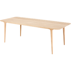 Fawn table houten eettafel whitewash - 220 x 90 cm
