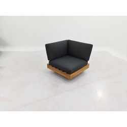 Los Angeles Lounge Hoekstuk 984 - Staal Zwart