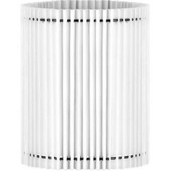 Papieren Gevouwen Lampenkap - Cilindrisch - White - ø20 x 24 cm - E27 fitting - Voor Tafellampen - Ontworpen voor woonkamer en eetkamer
