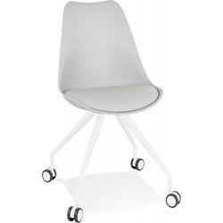 Bureaustoel op wielen SKIN 60x60x92 cm Grijs