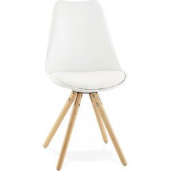 GOUJA stoel 56x48x83 cm Wit