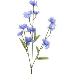 Korenbloem/centaurea - kunstbloemen - cyanus takken - paars - 55 cm - Kunstbloemen