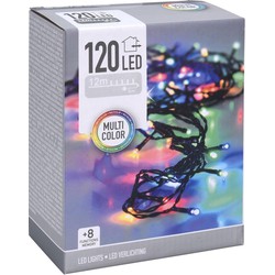 Kerstboomverlichting - gekleurd - 120 LED lampjes - 12 m - Kerstverlichting kerstboom