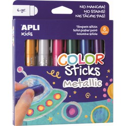 APLI Kids APLI Kids APLI - Color Stick metallic 6 kleuren