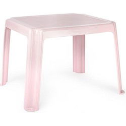 Plasticforte Kindertafel - kunststof - oud roze - 55 x 66 x 43 cm - Bijzettafels