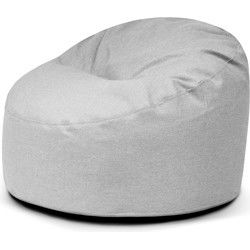 Nordura Waves: loungekussen/ zitzak lichtgrijs 110 cm - met vulling - binnen & buiten