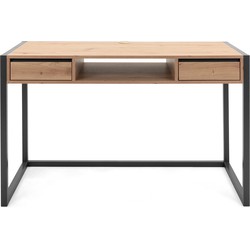 Muurbevestiging Industriële Bureau 2 laden L120 cm - DENVER