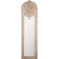 Clayre & Eef Spiegel Beige Hout