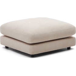 Kave Home - Voetenbankje Gala beige 90 x 90 cm